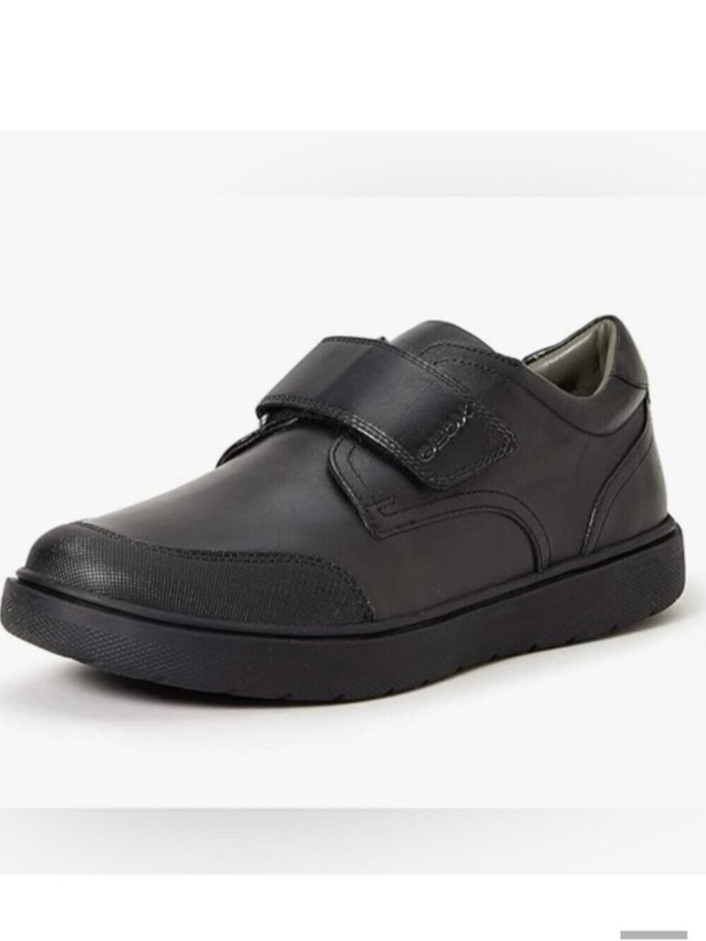 GEOX | Riddock Leather Breathable Shoes Black Boys Sz 5